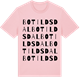 Pink Cotton t-shirt med Botildsdal ordlek t-shirt