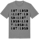 Mid Heather Gray t-shirt med Botildsdal ordlek t-shirt