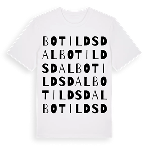 Botildsdal ordlek t-shirt – ekologisk bomull t-shirt från Pinshirt