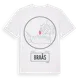White t-shirt med Braås t-shirt