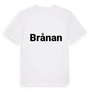 Brånan fetstil t-shirt – ekologisk bomull t-shirt från Pinshirt