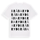 White t-shirt med Brånaryd ordlek t-shirt
