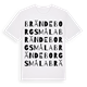 White t-shirt med Brändeborgsmåla ordlek t-shirt
