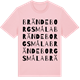 Pink Cotton t-shirt med Brändeborgsmåla ordlek t-shirt