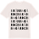 Vintage White t-shirt med Brännagården ordlek t-shirt