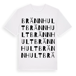 Brännhult ordlek t-shirt – ekologisk bomull t-shirt från Pinshirt