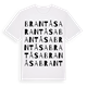 White t-shirt med Brantåsa ordlek t-shirt