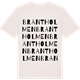Vintage White t-shirt med Brantholmen ordlek t-shirt