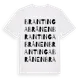 White t-shirt med Brantingabrånen ordlek t-shirt
