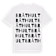 White t-shirt med Bråthult ordlek t-shirt