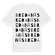 White t-shirt med Bredanäs ordlek t-shirt