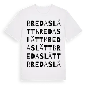 Bredaslätt ordlek t-shirt – ekologisk bomull t-shirt från Pinshirt