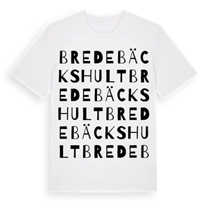 Bredebäckshult ordlek t-shirt – ekologisk bomull t-shirt från Pinshirt