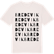 Vintage White t-shirt med Bredevik ordlek t-shirt