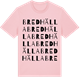 Pink Cotton t-shirt med Bredhälla ordlek t-shirt