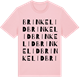 Pink Cotton t-shirt med Brinkelid ordlek t-shirt