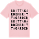 Pink Cotton t-shirt med Brittagården ordlek t-shirt