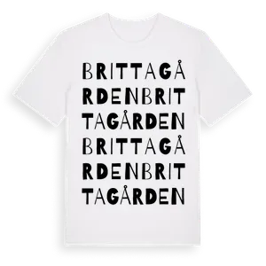 Brittagården ordlek t-shirt – ekologisk bomull t-shirt från Pinshirt