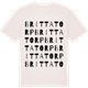 Vintage White t-shirt med Brittatorp ordlek t-shirt