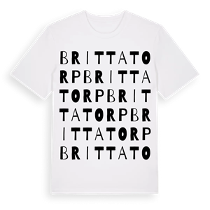 Brittatorp ordlek t-shirt – ekologisk bomull t-shirt från Pinshirt