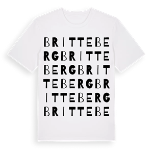 Britteberg ordlek t-shirt – ekologisk bomull t-shirt från Pinshirt
