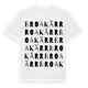 White t-shirt med Broakärr ordlek t-shirt