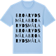 Blue Soul t-shirt med Broarydsmåla ordlek t-shirt