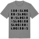 Mid Heather Gray t-shirt med Broaskog ordlek t-shirt