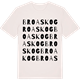 Vintage White t-shirt med Broaskog ordlek t-shirt