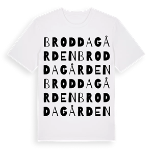 Broddagården ordlek t-shirt – ekologisk bomull t-shirt från Pinshirt