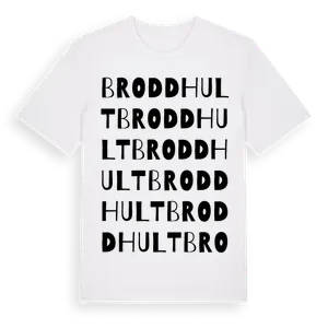 Broddhult ordlek t-shirt – ekologisk bomull t-shirt från Pinshirt