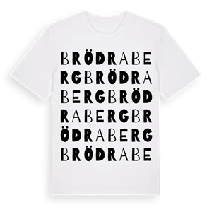 Brödraberg ordlek t-shirt – ekologisk bomull t-shirt från Pinshirt