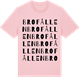 Pink Cotton t-shirt med Brofållen ordlek t-shirt