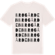 Vintage White t-shirt med Brogården ordlek t-shirt