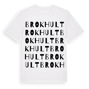 Brokhult ordlek t-shirt – ekologisk bomull t-shirt från Pinshirt