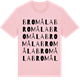 Pink Cotton t-shirt med Bromåla ordlek t-shirt