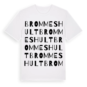 Brommeshult ordlek t-shirt – ekologisk bomull t-shirt från Pinshirt