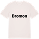 Vintage White t-shirt med Bromon fetstil t-shirt