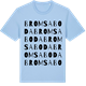 Blue Soul t-shirt med Bromsaboda ordlek t-shirt