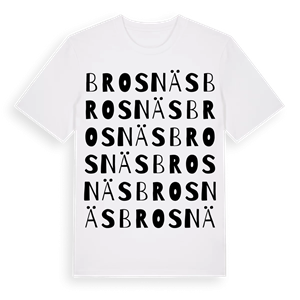 Brosnäs ordlek t-shirt – ekologisk bomull t-shirt från Pinshirt