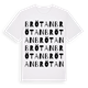 White t-shirt med Brötan ordlek t-shirt