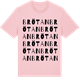 Pink Cotton t-shirt med Brötan ordlek t-shirt