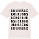 Vintage White t-shirt med Brunnsberg ordlek t-shirt