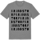 Mid Heather Gray t-shirt med Brunnstorp ordlek t-shirt