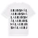 Brunsmåla ordlek t-shirt