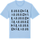 Blue Soul t-shirt med Bubbemåla ordlek t-shirt