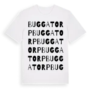 Buggatorp ordlek t-shirt – ekologisk bomull t-shirt från Pinshirt