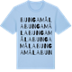 Blue Soul t-shirt med Bungamåla ordlek t-shirt