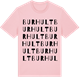 Pink Cotton t-shirt med Burhult ordlek t-shirt