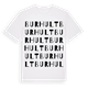 White t-shirt med Burhult ordlek t-shirt